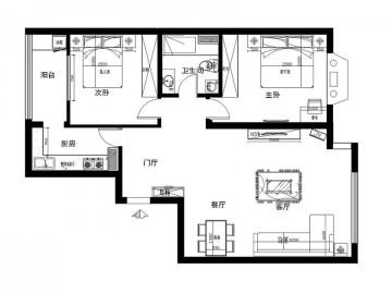 欧式风格户型图