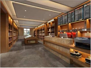 原木系时尚简约餐厅装修效果图