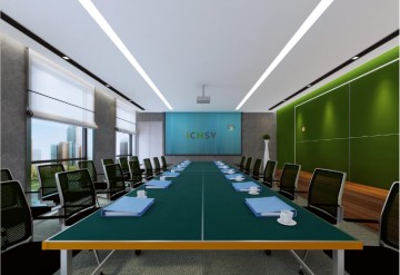 现代简约风格会议室装修效果图