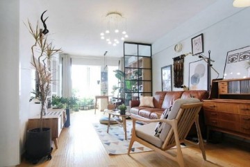 72㎡北欧风格两居室家居装修设计案例 ​​​​客厅2