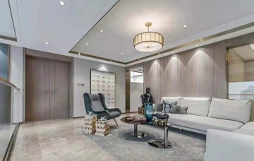 轻奢别墅装修效果图